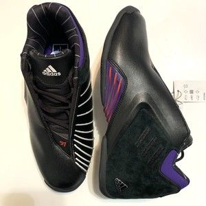 adidas TMAC 3 Restomod Raptors Black Purple Men Size 8 Basketball Shoes  GY2394